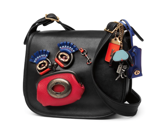 Coach Saddle 黑色復古手袋 TWD 45,000